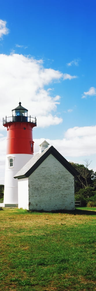 Nauset Lighthouse Nauset Beach Eastham Cape Cod Barnstable County Massachusetts USA Canvas Art - Panoramic Images (6 x 18)