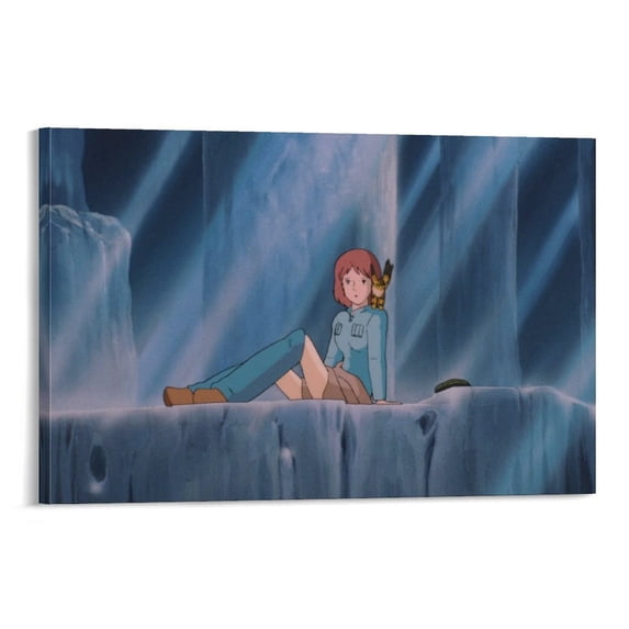 Nausicaä of The Valley of The Wind Poster Anime Movie Artworks Canvas Poster Room Aesthetic Wall Art Prints Home Modern Decor Gifts 12x18inch(30x45cm)
