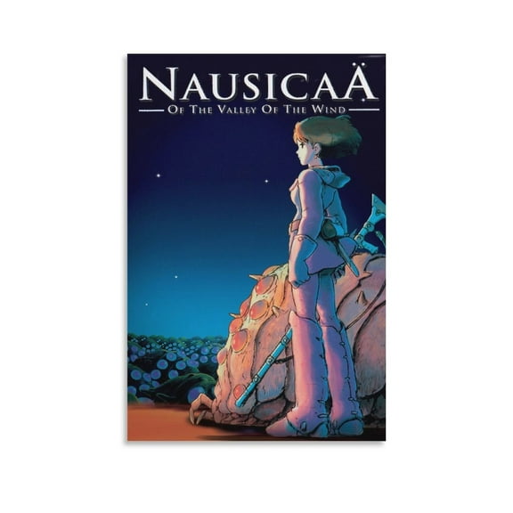 Nausicaä of The Valley of The Wind Anime Poster Wall Art Poster Scroll Canvas Painting Picture Living Room Decor Home 12x18inch(30x45cm)