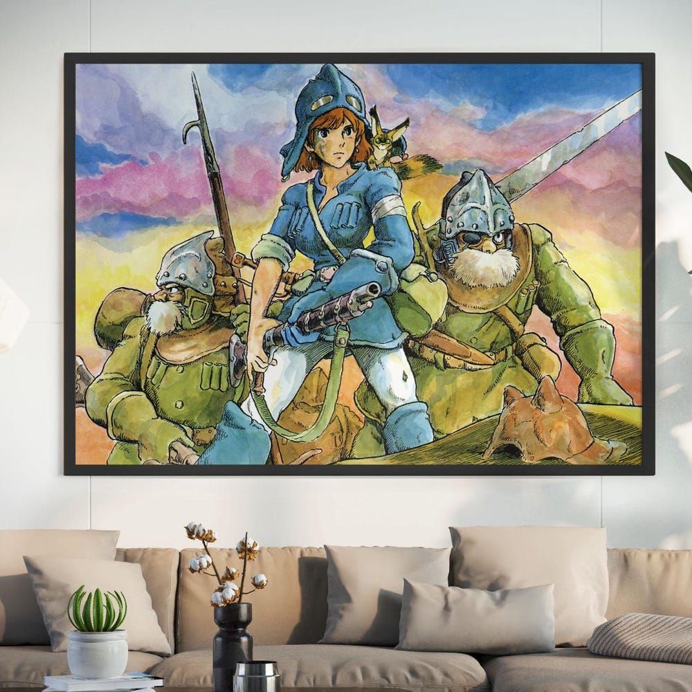 Nausicaa Of The Valley Of The Wind 1984 Movie Poster Nausicaa Anime Nausicaa Of The Valley Of The Wind 1984 Movie Poster Nausicaa Anime