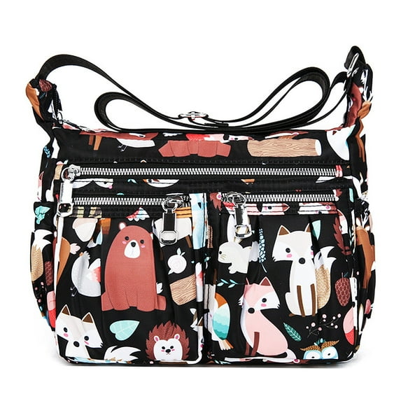 Nausy Camo Crossbody Purses for Women Shoulder Handbags Lightweight Waterproof Nylon Travel Bag Ladies Pocketbooks