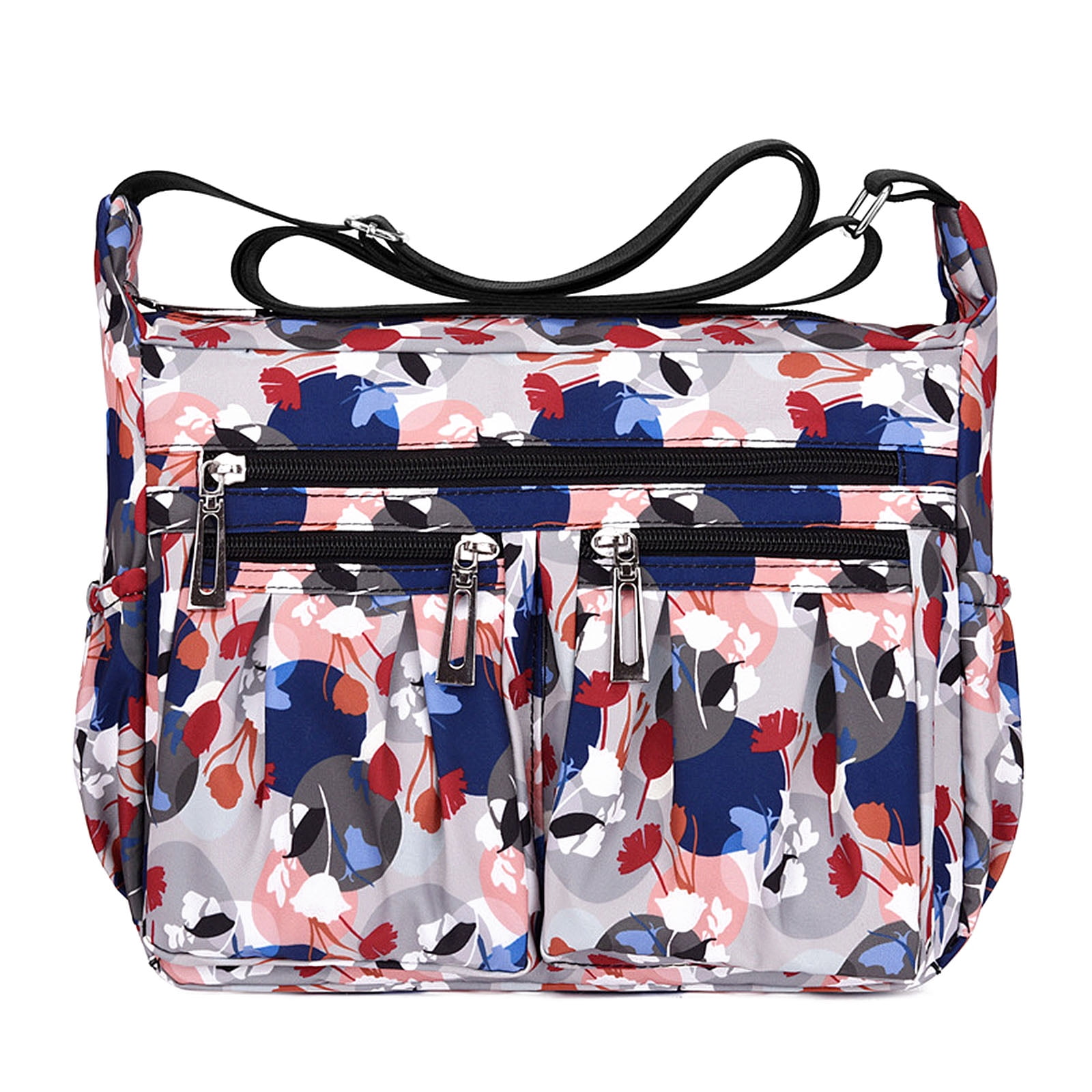 Nausy by Nausy Women Camo Nylon Crossbody Purse, Multicolor