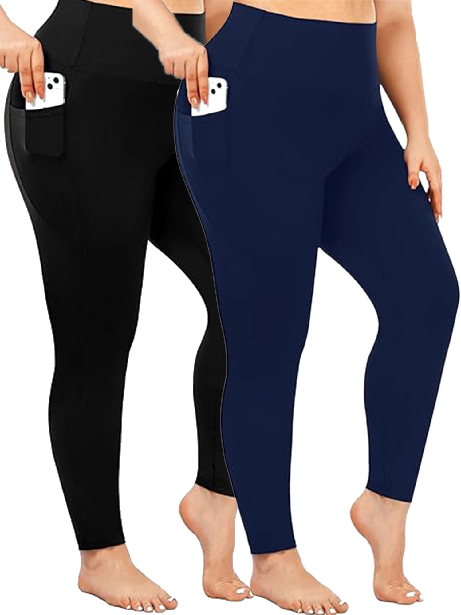 AMYTIS Yoga Pants For Women With Pockets High Waist Workout Running Leggings Gym Sports Leggings Tie Dye 3 Pack