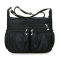 thumbnail image 1 of Nausy Women's Nylon Shoulder Travel Bag, Black, 1 of 6
