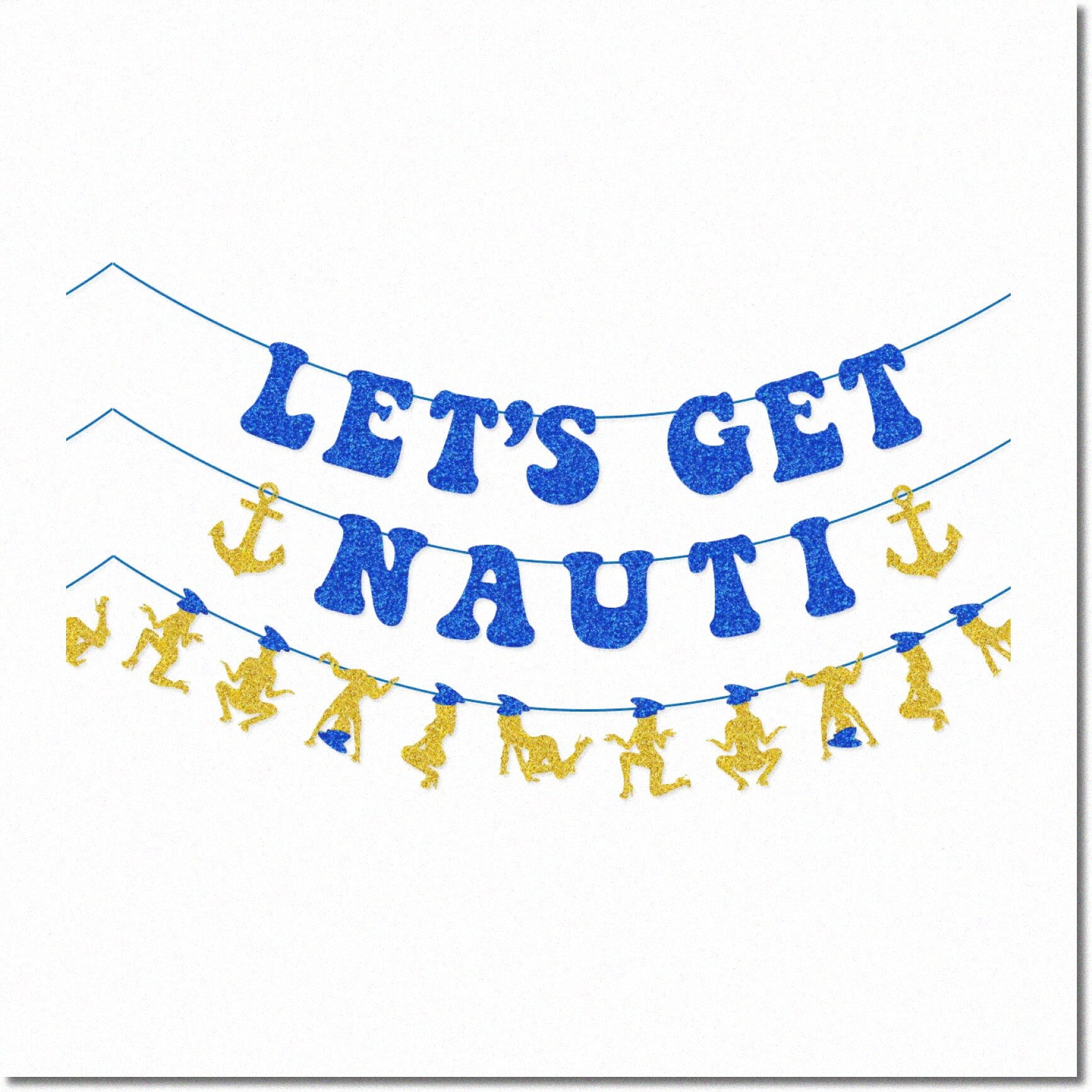 Nauti Bach Anchor Cruise Party Garland Sail Away with Let's Get Nauti