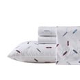 thumbnail image 1 of Nautica 100% Washed Cotton Percale 3-Piece Sheet Set, Twin XL, Navy/Red, 1 of 6