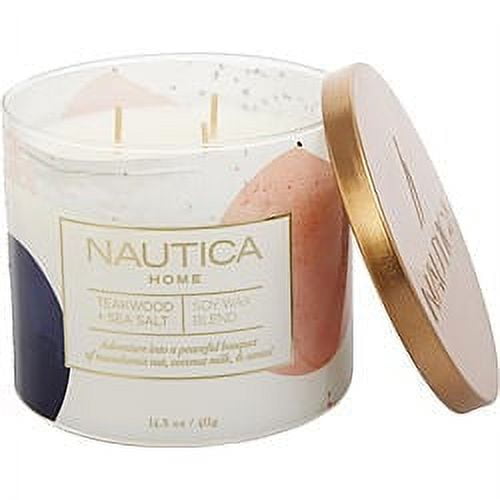 Nautica White Soy Wax Blend 3 Wick Jar Candle