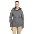 thumbnail image 1 of Nautica B14828133 Womens Voyage Hooded Rain Jacket, Graphite - Small, 1 of 3