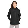 thumbnail image 1 of Nautica B17428503 Womens Wavestorm Softshell Hooded Jacket, Black - Small, 1 of 3