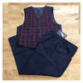 thumbnail image 1 of Nautica Baby Boys' 2PC Tartan Vest Set, Navy, Size 5 Reg, 1 of 2