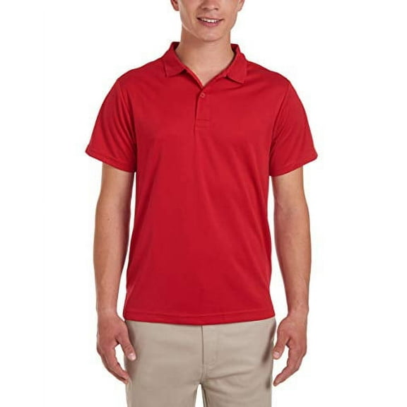 Nautica Big Boy's Short Sleeve Performance Polo Shirt Red Size L (38-39)