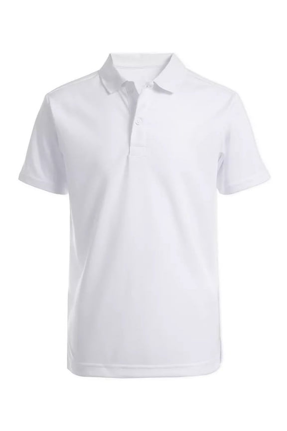 Boys' Performance Polo Shirt Color: white Size: 14 - 16