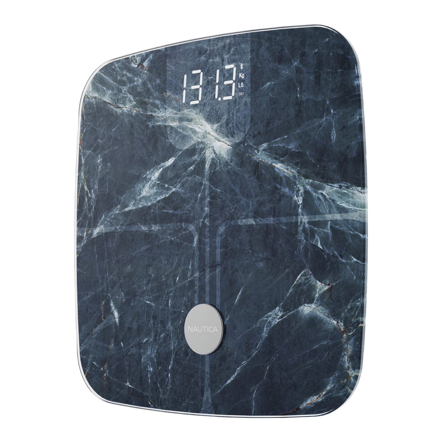 Nautica Smart Body Tracker Plus UCCSC02-12 LED Body Composition Scale with Bluetooth , Aqua Stone , 440 lb Capacity
