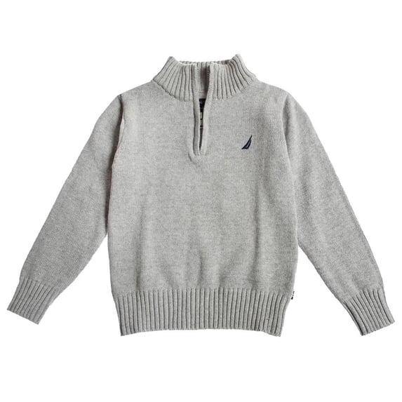 Nautica Boy's 1/2 Zip Key Solid Sweater
