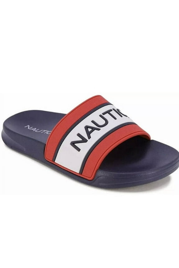 Nautica Boys Anthory 2 Youth Sandals Red White Blue Size 1 Youth KB5656