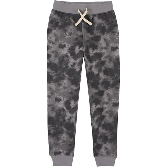Nautica Boys Basic Fleece Jogger Sweatpants 4 Grey Tie Dye
