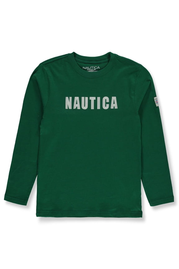 Boys' Chain Long-Sleeve T-Shirt Color: green Size: 10 - 12
