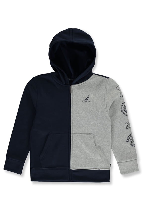 Boys' Colorblock Hoodie Color: blue Size: 14 - 16