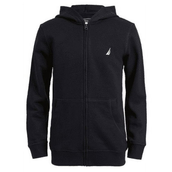 Nautica Boys Little Fleece Zip-up Hoodie Sweatshirt 4 Navy