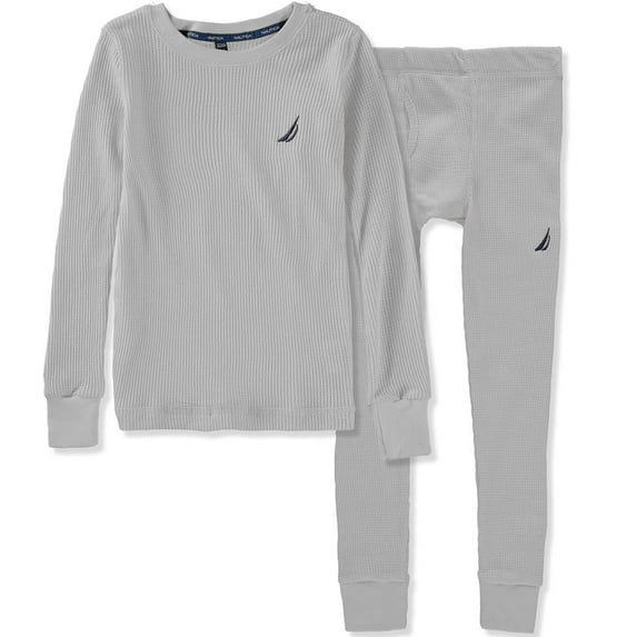 Nautica Boys Long Sleeve Waffle Thermal Set
