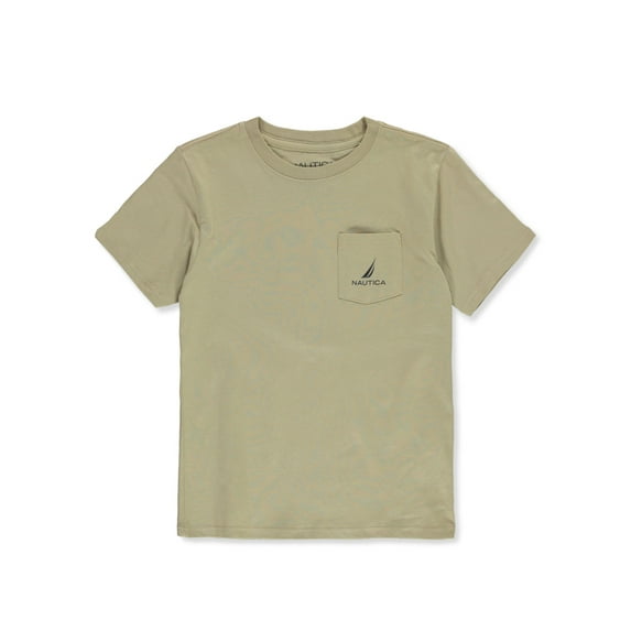 Nautica Boys' Pocket T-Shirt Color: white Size: 10 - 12