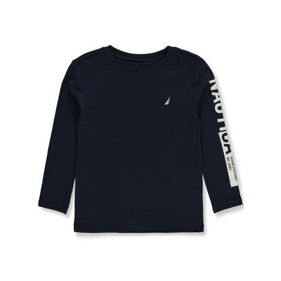 Nautica Boys' Sail Long-Sleeve T-Shirt Color: navy Size: 5