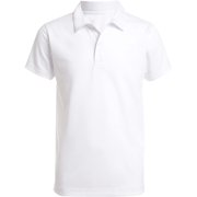 Nautica Boys School Uniform Sensory-Friendly Short Sleeve Performance Polo 4 White