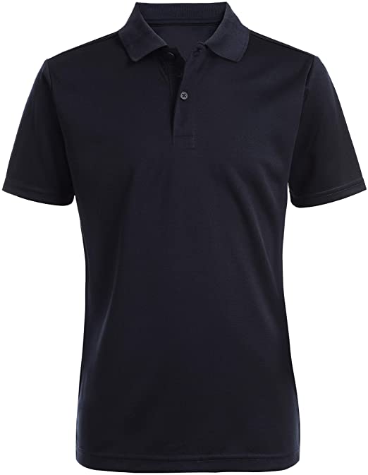 Nautica Boys' School Uniform Short Sleeve Performance Polo