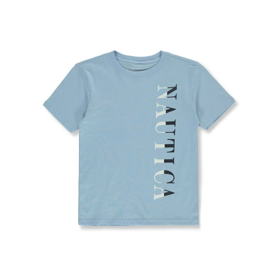 Nautica Boys' Serif T-Shirt Color: blue bell Size: 8