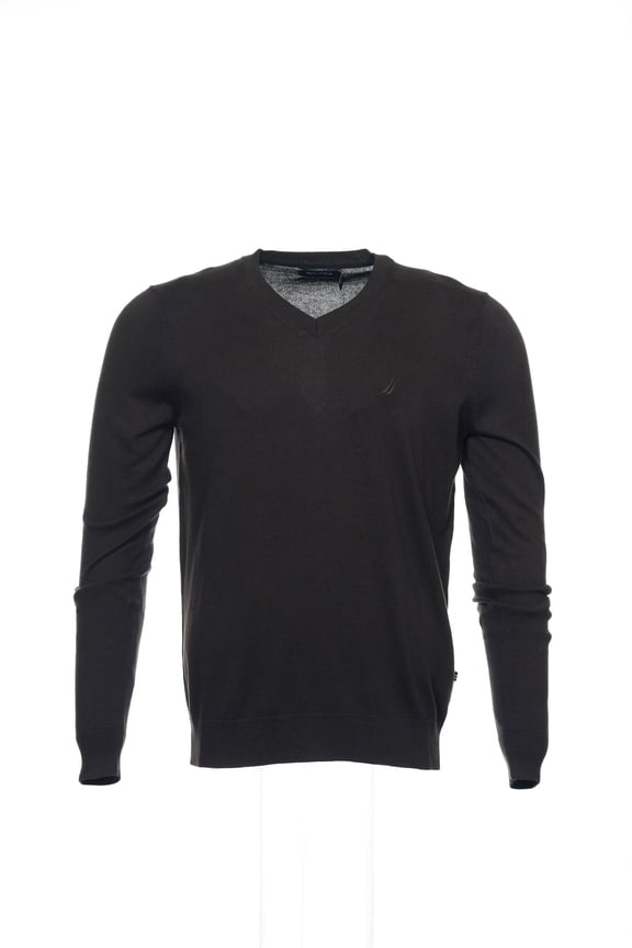 Brown V-Neck Sweater , Size Small