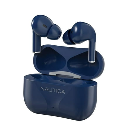 Nautica Buds T220 Wireless Stereo Earbuds with Charging Case, Blue