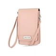 thumbnail image 1 of Nautica RFID Protection Crossbody Women's Leather Purse Holder Wallet, Pink, 1 of 4