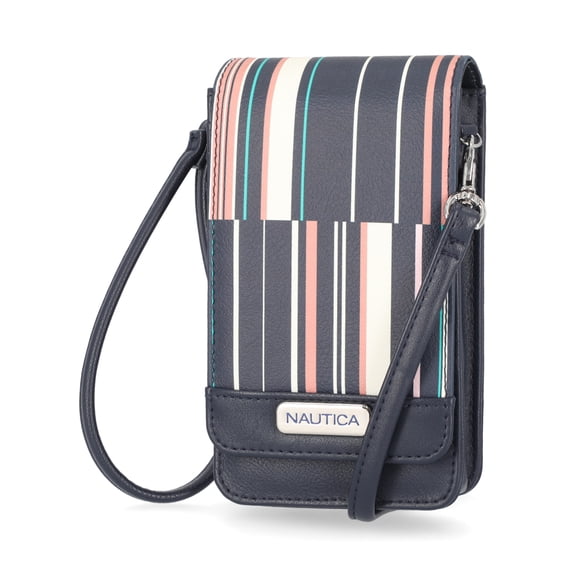 Nautica Catalina Vegan Leather RFID Womens Crossbody Cell Phone Purse Holder Wallet