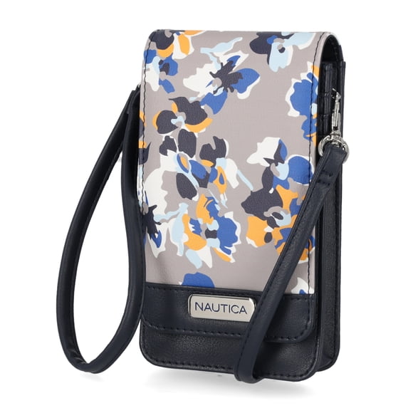 Nautica Catalina Vegan Leather RFID Womens Crossbody Cell Phone Purse Holder Wallet