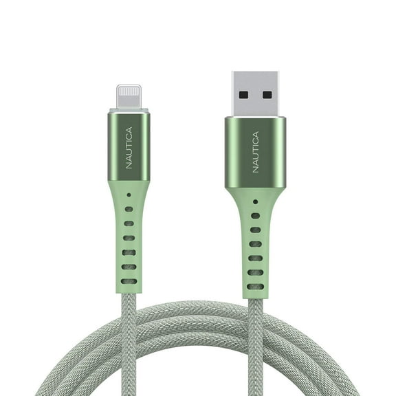 Nautica C65 Lightning To Usb-A Cable – MFi Certified, Premium Braided Design, Fast Charging Data Transfer, Compatible with Apple, Samsung and More