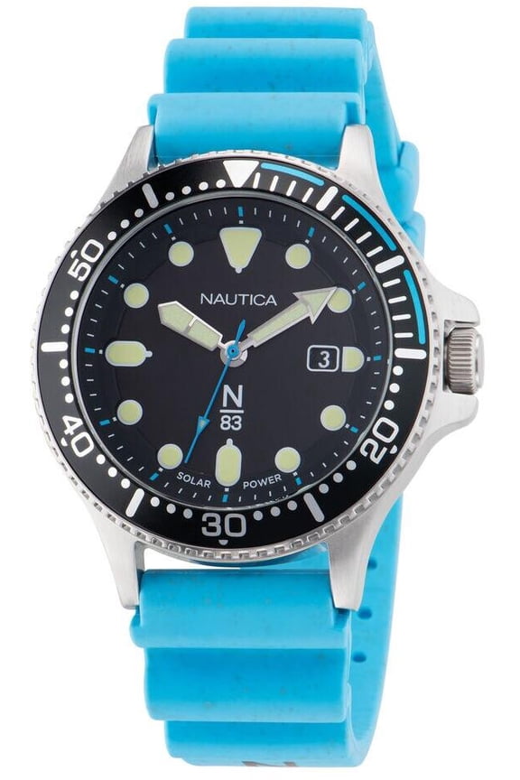 Cocoa Beach Blue PU Mens Watch