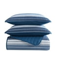 thumbnail image 1 of Nautica - Twin Quilt Set, Cotton Reversible Bedding with Matching Sham, Dorm Room Essentials Coveside Blue, Twin, 1 of 3