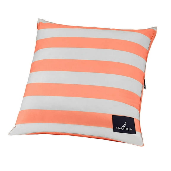 Nautica Decorative Throw Euro Pillows Classic Peach incl's storage bag
