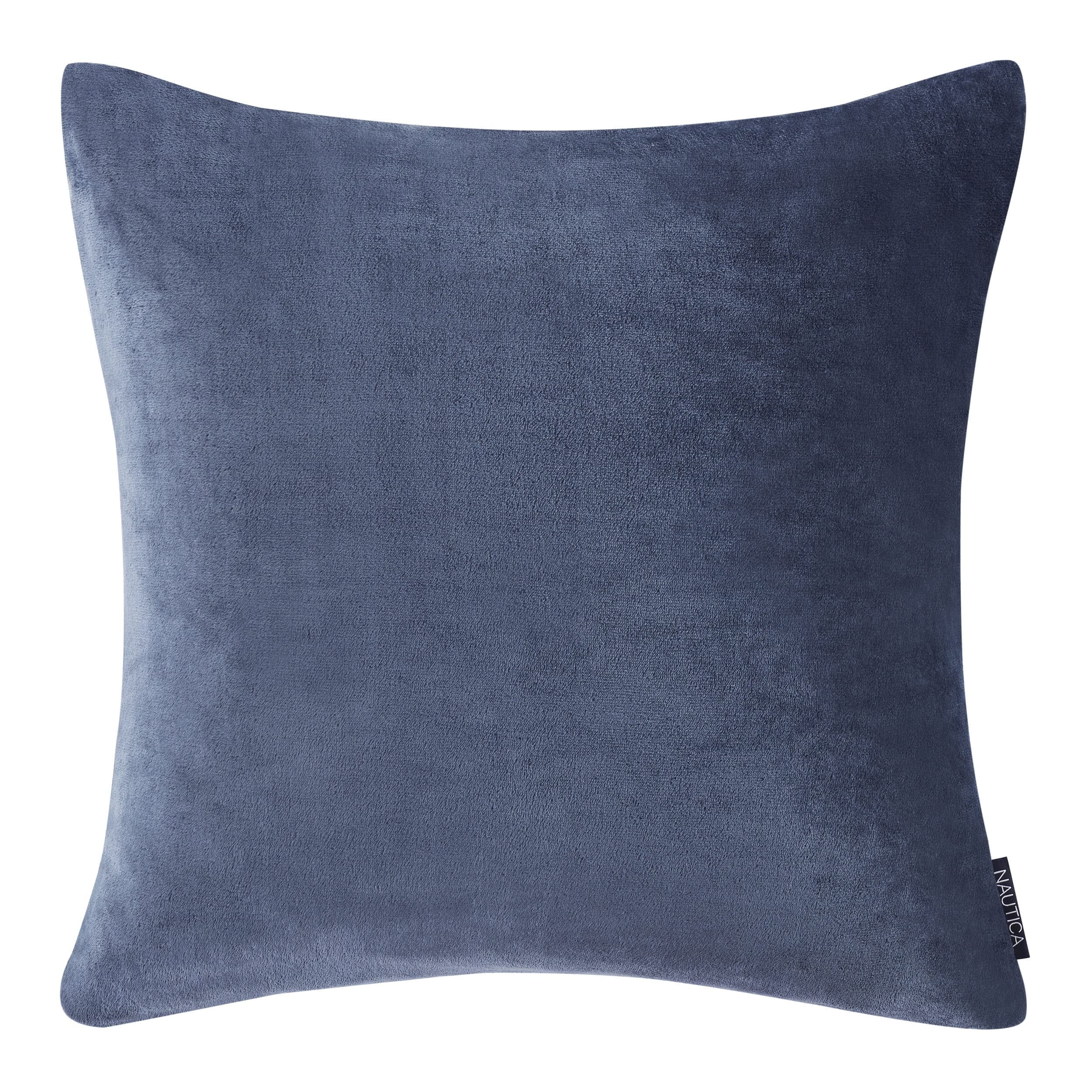 Navy Ultra Soft Plush Euro Sham with Zipper Closure