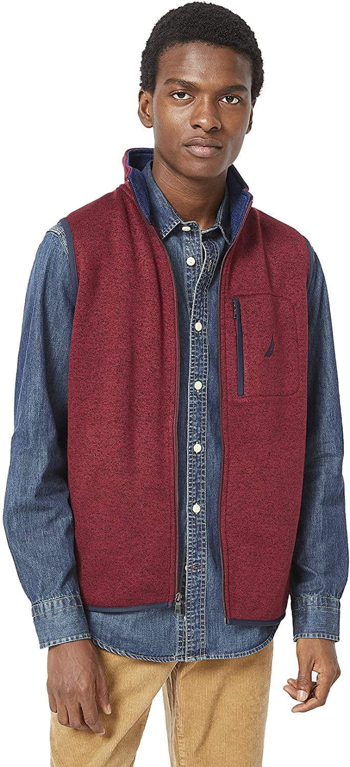 Nautica Fleece Vest Small Zinfandel