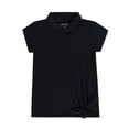 thumbnail image 1 of Nautica Girls' Performance Mesh Twist Polo Color: navy Size: 7, 1 of 3