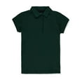 thumbnail image 1 of Nautica Girls' S/S Polo Shirt Color: hunter green Size: 7, 1 of 1