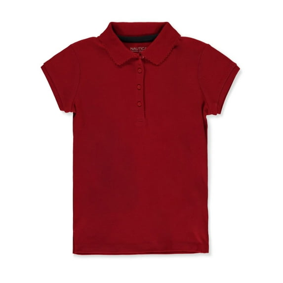 Nautica Girls' S/S Polo Shirt Color: red Size: 7