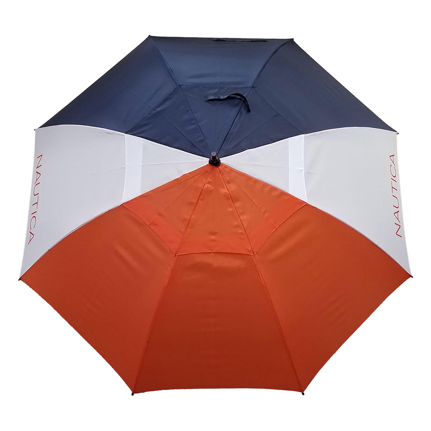 Nautica Home 2 Piece Vented Golf & 2 Person Umbrella Set (Navy/Orange