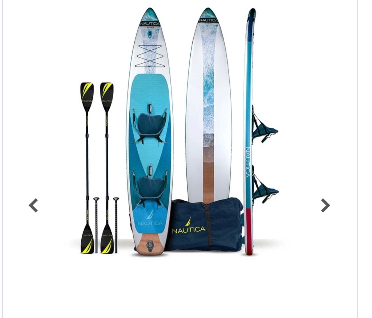 Nautica Inflatable Paddle Board - Double - Two-Person Hybrid Paddle ...