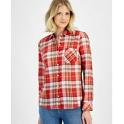 Nautica Jeans Womens Bayfront Plaid Roll-Ta Samba Mlt XL