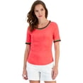 thumbnail image 1 of Nautica Jeans Womens Cotton Crochet-Trim Sh Rouge XL, 1 of 3