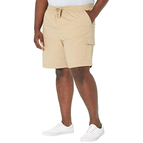 Nautica KHAKI Men's Big & Tall Big Tall 8" Classic Fit Cargo Shorts, US 1X