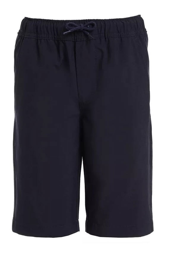 LOWELL NAVY Boys' School Uniform Stretch Jogger Shorts, US 10 Regular