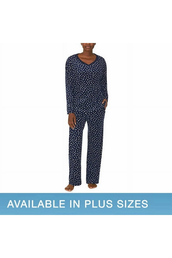 Ladies' Fleece Pajama Set (Aurora Dots, X-Large)